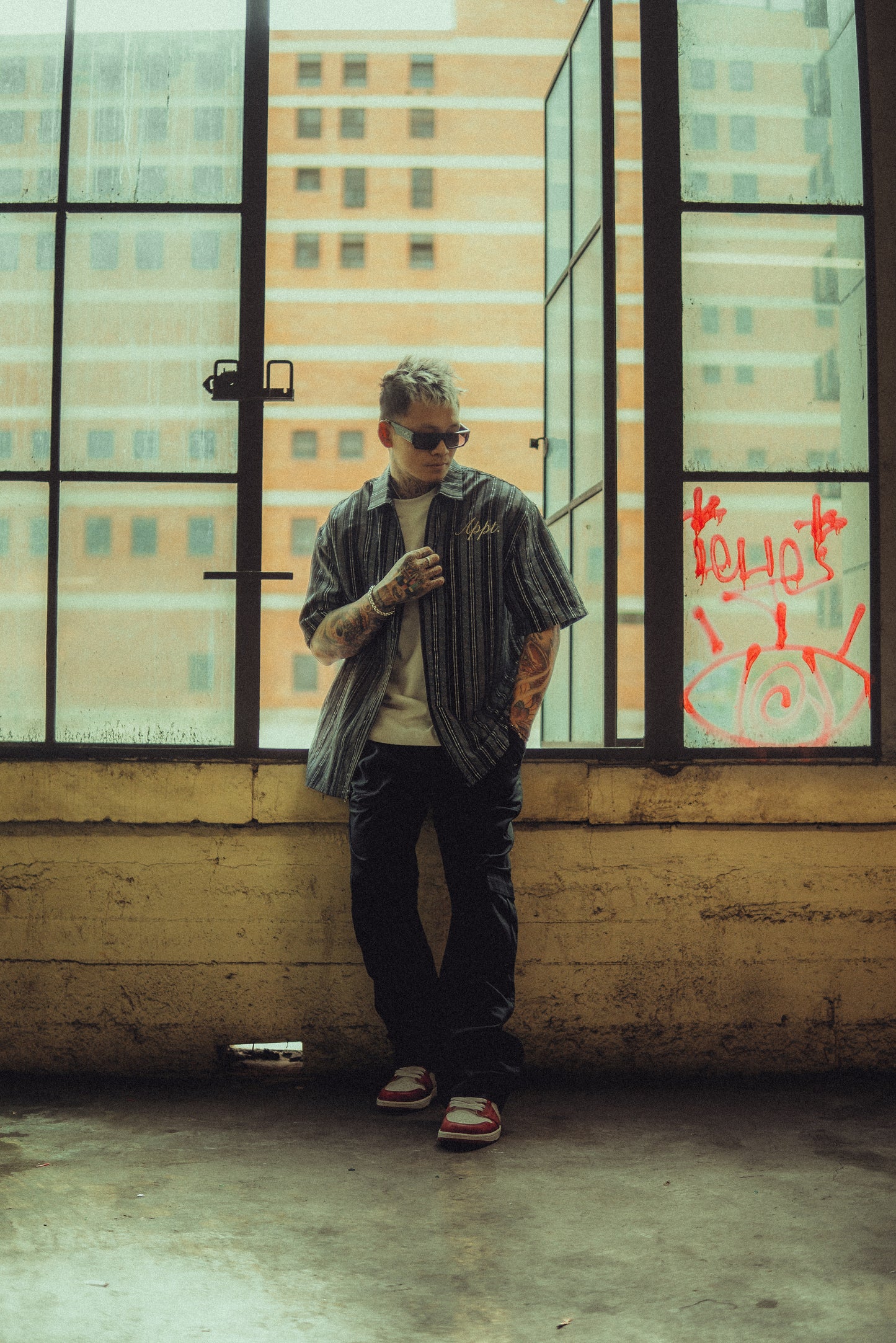 silas | zipped collared shirt