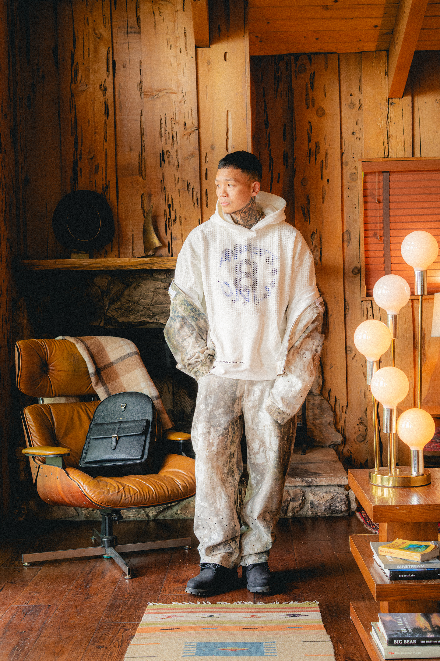 dusk knitted overlay | hoodie