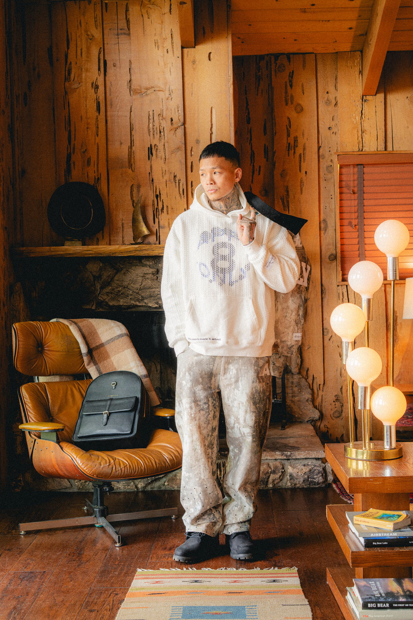 dusk knitted overlay | hoodie